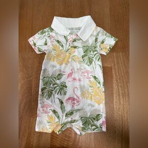 Children’s Place 12-18m Baby Romper with Flamingo Print